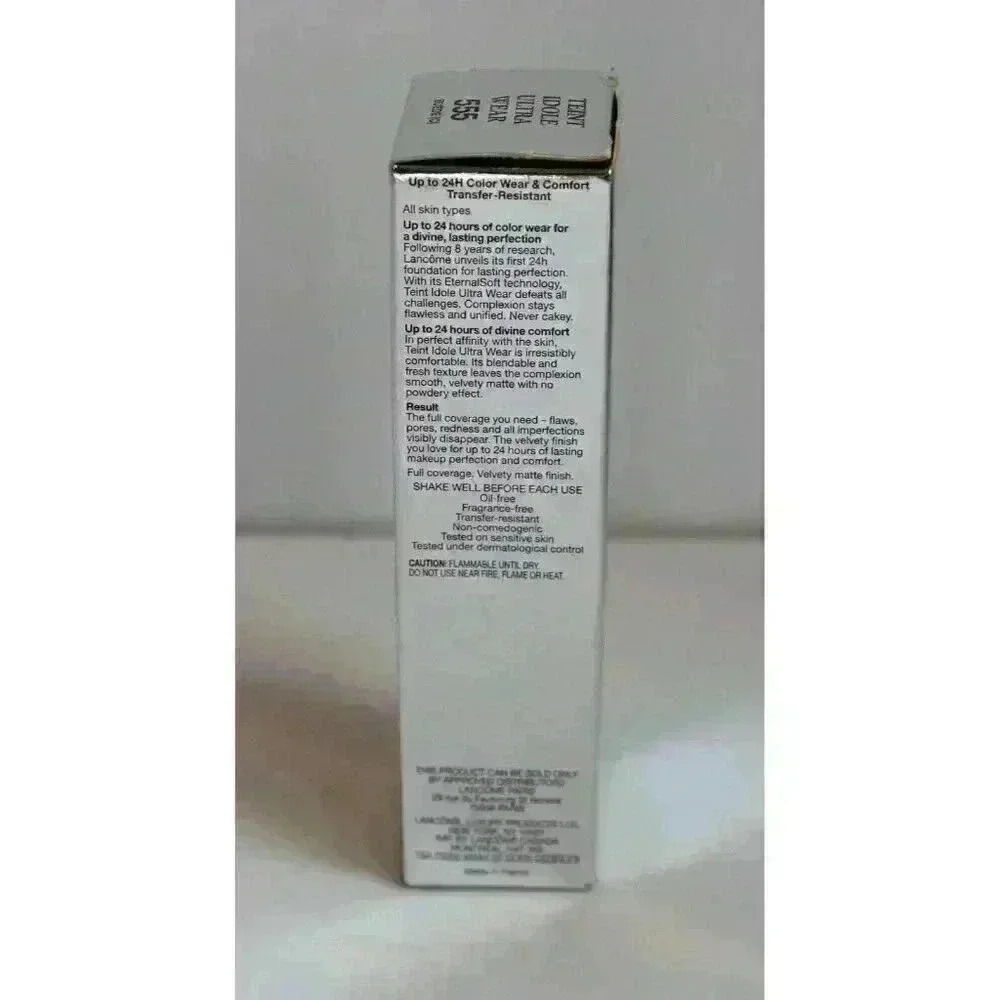 Lancome Teint Idole Ultra Wear 24H WEAR & CONFORT #555 Dark BEIGE LIN 30ml NEW - Picture 3 of 12